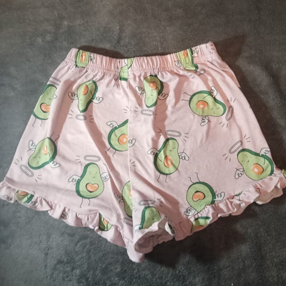 Shein Avacado Shorts girls size 8Y